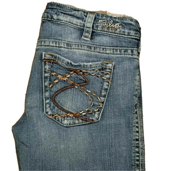 Silver Jeans Denim - Silver Womens Jeans Size 30 Frances Capri EUC Inse